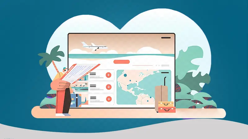 تصميم موقع إلكتروني خاص بالسياحة باللغة الإنجليزية