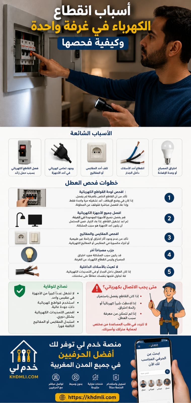 أسباب انقطاع الكهرباء في غرفة واحدة وكيفية فحصها

يُعد انقطاع الكهرباء...