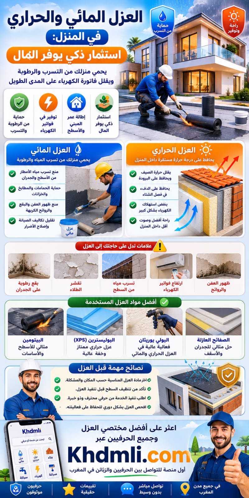 العزل المائي والحراري في المنزل: لماذا هو استثمار يوفر المال؟
يعتقد ا...