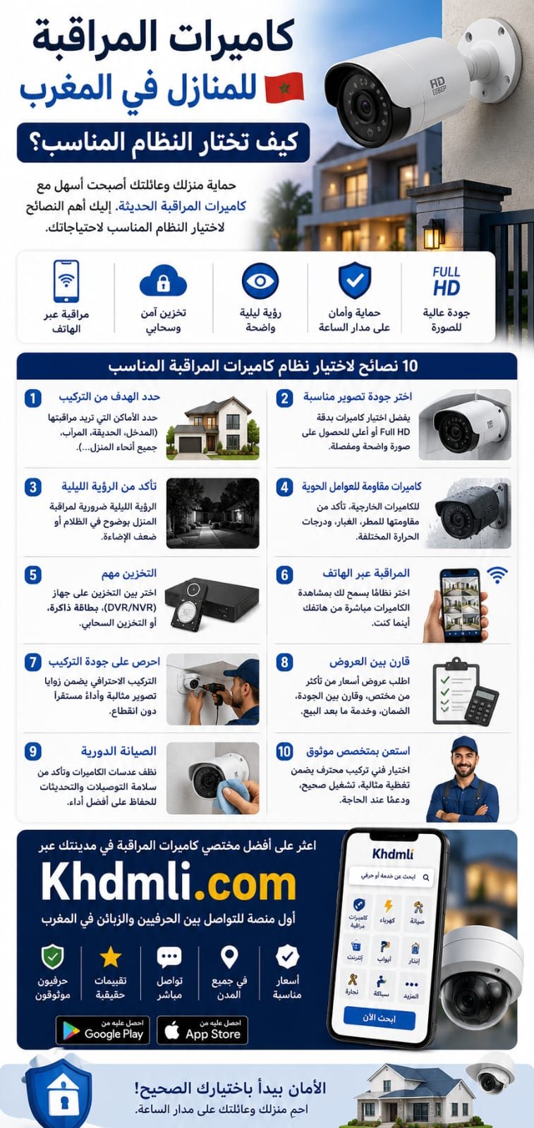 كاميرات المراقبة للمنازل في المغرب: كيف تختار النظام المناسب؟

أصبحت ك...